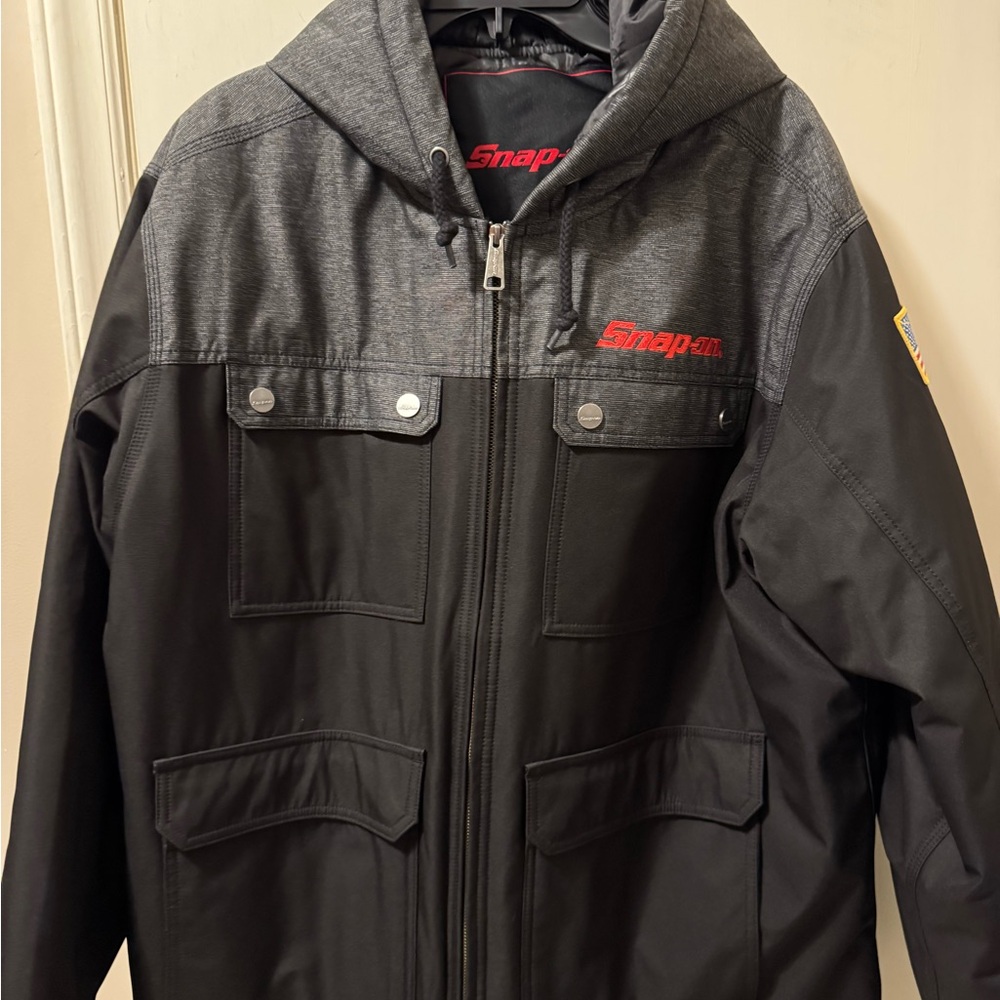 100th Anniversary Edition Snap On Men's Black and Gray Jacket never worn